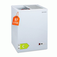 GastroHero Congélateur coffre ECO 100 avec couvercle coulissant en verre - blanc acier TKTR-ECO100N GastroHero Congélateur coffre ECO 100 avec couvercle coulissant en verre - blanc acier TKTR-ECO100N