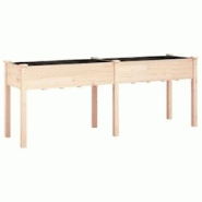 Helloshop26 - Jardinière bac lit surélevé plantes fleurs terrasse jardin avec doublure 203 x 53 x 76 cm bois massif de sapin marron 02_0038127 - 30 Helloshop26 - Jardinière bac lit surélevé plantes fleurs terrasse jardin avec doublure 203 x 53 x 76 cm bois massif de sapin marron 02_0038127 - 30