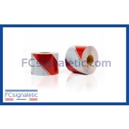 Kit de 2 rouleaux balisage rouge/blanc classe B 50m x 141mm Kit de 2 rouleaux balisage rouge/blanc classe B 50m x 141mm
