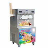 Machine à Glace Italienne 4 parfums + 3 mix - 44 L/h - refroidissement à air - 5 kW