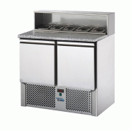 Mini Desserte réfrigérée GN 1/1 positive Prof.700 2 portes 210L Dessus granit SOFRACOLD Sofraca