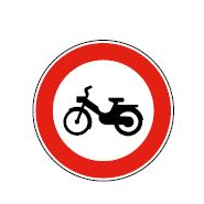 Panneau d'accès interdit aux cyclomoteurs - B9g Panneau d'accès interdit aux cyclomoteurs - B9g