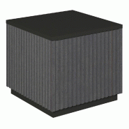 Podium 1 porte push-pull Vertigo T01 MDF noir et noir 45x45x40cm