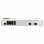QNAP QSW-M2108-2S commutateur réseau Géré L2 2.5G Ethernet (100/1000/2500) Gris