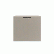 Armoire basse portes battantes P46 Denomics - Largeur 80 ou 100 cm - Profondeur 46 cm - Hauteur 117 cm - Bois mélaminé Armoire basse portes battantes P46 Denomics - Largeur 80 ou 100 cm - Profondeur 46 cm - Hauteur 117 cm - Bois mélaminé