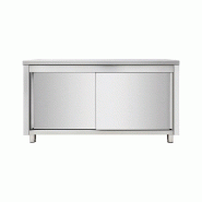 Skyrainbow Armoire de travail en acier inoxydable, 140 x 70 - inox THASR147