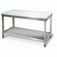 Table de boucherie billot en inox 1600x700x850mm - PTHATS167C30 Table de boucherie billot en inox 1600x700x850mm - PTHATS167C30