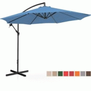 Uniprodo - Uniprodo UNI_UMBRELLA_R300BL_N Parasol Déporté Bleu Rond Ø 300 cm Inclinable Parasol Excentré Parasol De Jardin - 4062859088260 Uniprodo - Uniprodo UNI_UMBRELLA_R300BL_N Parasol Déporté Bleu Rond Ø 300 cm Inclinable Parasol Excentré Parasol De Jardin - 4062859088260