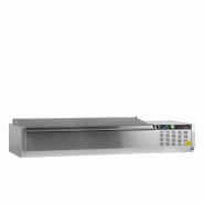 Vitrine réfrigérée GN1/4 GVC33-150 S/S Inox L1500mm 33589 TEFCOLD