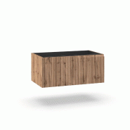 AQA Design Base avec 1 tiroir en MDF chêne VENERE. L.80 P.45 H.35 MPVE081H-QUE - marron Bois manufacturé MPVE081H-QUE AQA Design Base avec 1 tiroir en MDF chêne VENERE. L.80 P.45 H.35 MPVE081H-QUE - marron Bois manufacturé MPVE081H-QUE