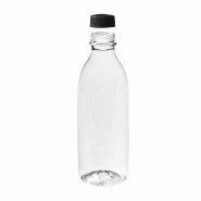 Bouteille PET réutilisable 1L transparente 71un - 6611057