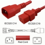 Câble d'alimentation C14/C19 15A ROUGE