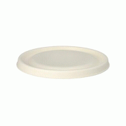 Couvercles bol canne à sucre "pure" Ø 17 cm · 1,2 cm blanc (100 unités) PAPSTAR - blanc Bagasse 89679