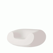 Fauteuil lounge in & out CHUBBY - blanc