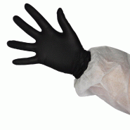 Gants nitrile non poudrés noir Taille M - par 100