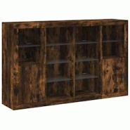 Helloshop26 - Buffet bahut commode armoire meuble de rangement organisateur cuisine salle de séjour salon avec lumières LED 3 pcs 02_0037209 - 30002 Helloshop26 - Buffet bahut commode armoire meuble de rangement organisateur cuisine salle de séjour salon avec lumières LED 3 pcs 02_0037209 - 30002