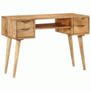 Helloshop26 - Bureau table poste de travail meuble d'ordinateur informatique étude avec tiroirs 110 x 47 x 76 cm bois de manguier 02_0023462 - 300021 Helloshop26 - Bureau table poste de travail meuble d'ordinateur informatique étude avec tiroirs 110 x 47 x 76 cm bois de manguier 02_0023462 - 300021