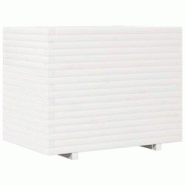 Helloshop26 - Jardinière bac lit surélevé plantes fleurs terrasse jardin 90 x 60 x 72,5 cm bois de pin massif blanc 02_0038041 - 3000217655571 Helloshop26 - Jardinière bac lit surélevé plantes fleurs terrasse jardin 90 x 60 x 72,5 cm bois de pin massif blanc 02_0038041 - 3000217655571