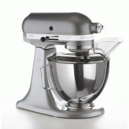KITCHENAID robot pâtissier multifonction 4,3l 300w silver 5ksm095psecu - gris 5413184410193