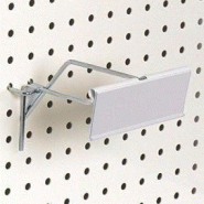 Porte-étiquette blanc pour broche - tige T - 40x115mm - plastique