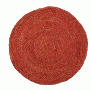 PROTENROP Dessous de plat Zea rouge en rotin - Q3667