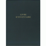 Reliure ecologique livre d'inventaire + recharge titre or - 3416790044549