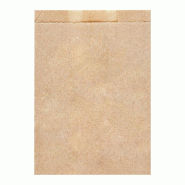 Sachet croissant kraft 19+8x26cm brun - par 500