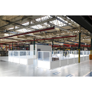 Séparateur modulaire pour espaces de travail - cm 100×170(h) ou cm 150×170(h) - Modèle Milano