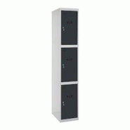 SimonRack Cassier métallique 3 portes INITIAL démonté GRIS/ANTHRACITE 1800x300x500 mm (haut x largeur x profondeur) - 8425437107429 SimonRack Cassier métallique 3 portes INITIAL démonté GRIS/ANTHRACITE 1800x300x500 mm (haut x largeur x profondeur) - 8425437107429
