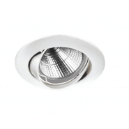 Spot encastré orientable nix à équiper d'une ampoule gu 10 coloris blanc - 6499