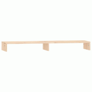 Support pour moniteur 100 x 27 x 10 cm bois de pin solide 02_0004436 - Bois massif 3000200396054
