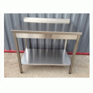 Table adossée inox avec étagère 1800x600x850/900mm Table adossée inox avec étagère 1800x600x850/900mm
