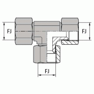 Tés - Femelle JIC tournant - 3/4' , 17.33