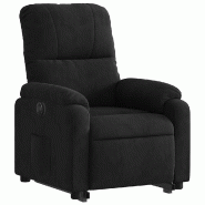 VidaXL Fauteuil inclinable électrique noir tissu microfibre Modèle Xervessa - 3204946