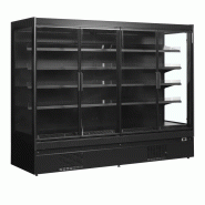 Vitrine murale noire avec porte vitré réfrigérée 3m1 positive - 260... - PEXTRA2500CD
