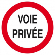 Voie privee circulation interdite d.300mm TALIAPLAST | 622265 Voie privee circulation interdite d.300mm TALIAPLAST | 622265