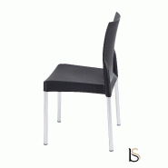 Chaise empilable LARAH - Noir_0