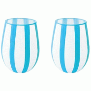 EASY LIFE Set 2 verres à eau 50 cl Bleu - Twist & Match - 035-1247018 EASY LIFE Set 2 verres à eau 50 cl Bleu - Twist & Match - 035-1247018