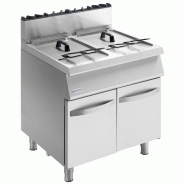 Friteuse gaz sur soubassement fermé avec 2 cuves 2x15 l puissance 2... - PMS78FRG15