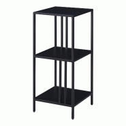Helloshop26 - Étagère autoportante acier 80 x 35 x 35 cm noir 03_0006954 - 3001854147764
