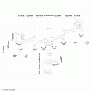 Neomounts FPMA-D1330DSILVER Support d'écran à  fixer 10-27"