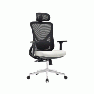 OfficeSense OS130 Chaise de Bureau Ergonomique – Chaise en Maille – Accoudoirs 3D – Soutien lombaire – Chaise Gaming – Gris – Adultes - gr