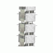 Présentoir mobile tournant 39 cases - métal 4 faces - pour cartes postales format 10.5x15V et 10.5x15H_1