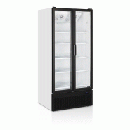 Réfrigérateur vitré 2 portes 707 litres porte aluminium noir - PFS890H