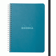 RHODIA Lot de 10 Carnet paon A5, 120p./60 feuilles 80 g/m² reliure intégrale, ligné - 3037921181225