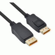 ROLINE Câble DisplayPort v2.1, 16K, DP M - DP M, noir, 1 m_0