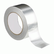 Ruban adhésif aluminium 50 mm (ép. 40μ) x L. 50 mètres " Spécial joint isolant mince " - D-Work - gris aluminium 3664100207560
