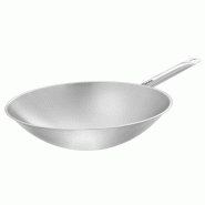Sauteuse wok inox PRO (Ø)385 mm, 6 Litres, fond rond