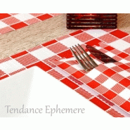 Set de table jetable set de table papier vichy rouge 31x43cm ref. Produit : stvrg31g500 Set de table jetable set de table papier vichy rouge 31x43cm ref. Produit : stvrg31g500