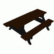 Table de pique-nique (standard) - Espace Renard fabricant et installateur - Réf : TA01 Table de pique-nique (standard) - Espace Renard fabricant et installateur - Réf : TA01